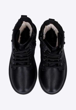 BOTKI DZIEWCZĘCE SZNUROWANE OCIEPLANE GEOX J269QK 000BU