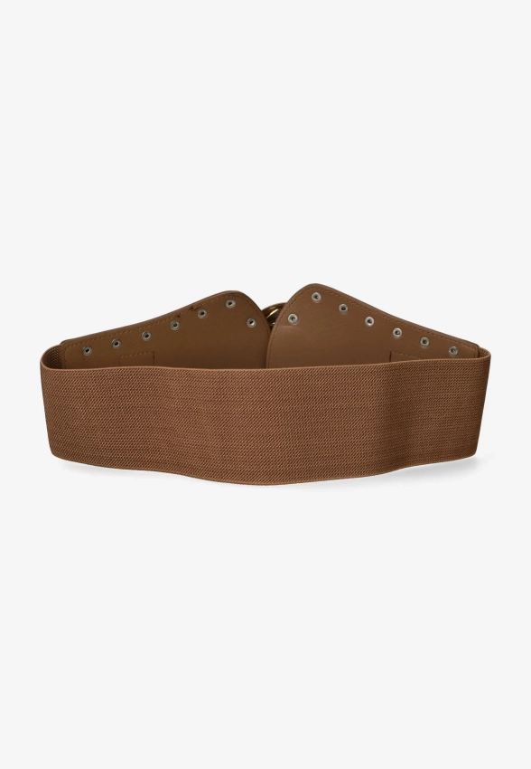 SZEROKI ELASTYCZNY PASEK DAMSKI Z ĆWIEKAMI CTLD-781