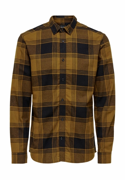 KOSZULA MĘSKA W KRATĘ Z KOŁNIERZEM BUTTON DOWN ONLY & SONS 22022446