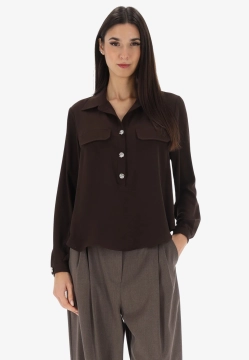 BLUZKA DAMSKA ZE ZŁOTYMI GUZIKAMI TU PER TU Y1190 N18