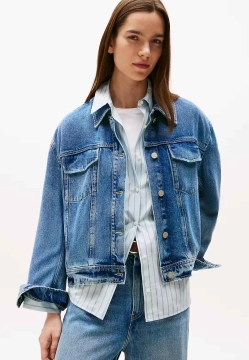 KURTKA DAMSKA JEANSOWA TOMMY HILFIGER WW0WW46485