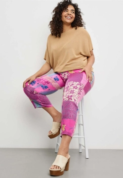 SPODNIE 3/4 Z SZEROKIMI NOGAWKAMI SAMOON 220045-21062