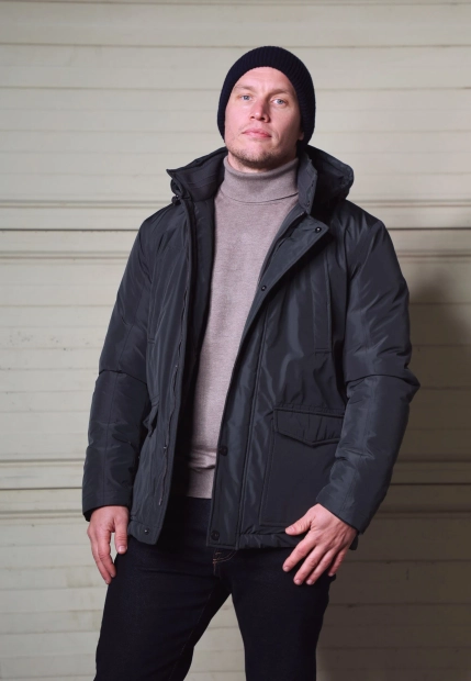 KURTKA MĘSKA Z KAPTUREM JUPITER 61170 0060