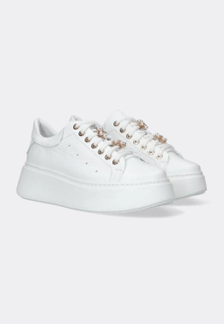 SKÓRZANE SNEAKERSY DAMSKIE NA GRUBSZEJ PODESZWIE VICTIM B-4918-11ES