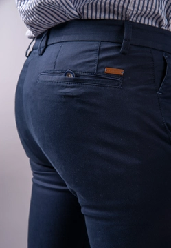 MATERIAŁOWE SPODNIE MĘSKIE BUGATTI 4890 36301