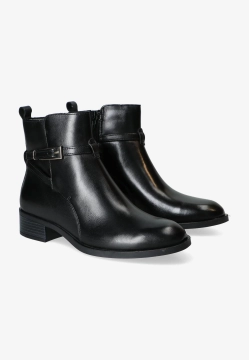 SKÓRZANE BOTKI DAMSKIE NA PŁASKIM OBCASIE DAMSKIE SHOELAB 5832