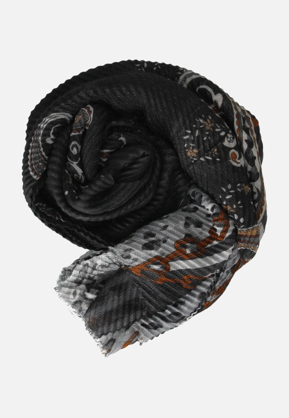 SZAL DAMSKI PRZEPLATANY METALICZNĄ NICIĄ COVERI COLLECTION 252204