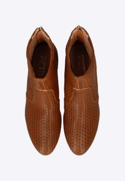 SKÓRZANE AŻUROWE BOTKI DAMSKIE VICTIM B-23481ESR4