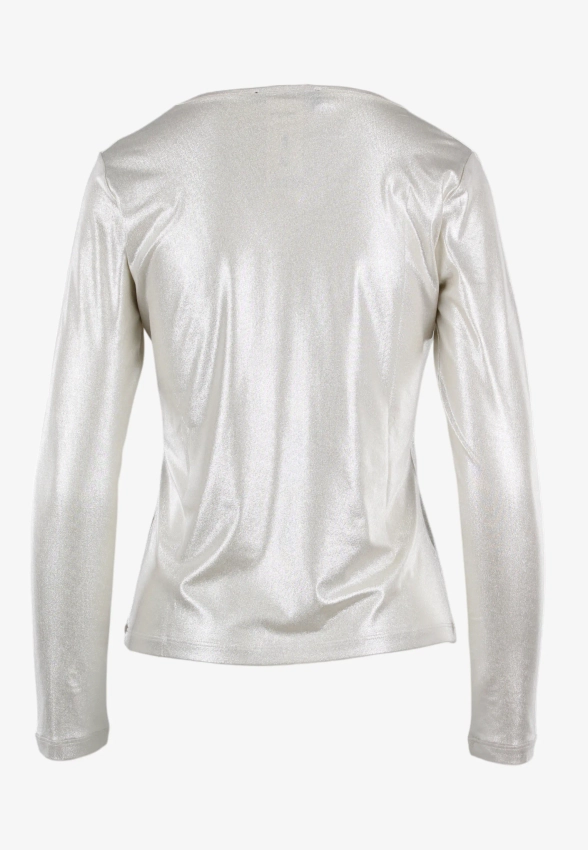 BŁYSZCZĄCA BLUZKA DAMSKA Z DŁUGIM RĘKAWEM PENNYBLACK ILARE