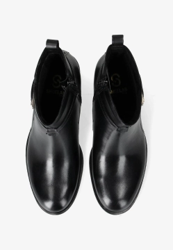 SKÓRZANE BOTKI DAMSKIE NA PŁASKIM OBCASIE DAMSKIE SHOELAB 5832