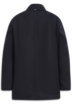 WEŁNIANA KURTKA MĘSKA Z PIKOWANĄ WSTAWKĄ BUGATTI 874328 81063C