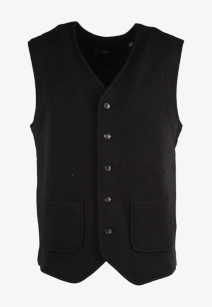 WEŁNIANA KAMIZELKA MĘSKA ZAPINANA NA GUZIKI RAGMAN 886888