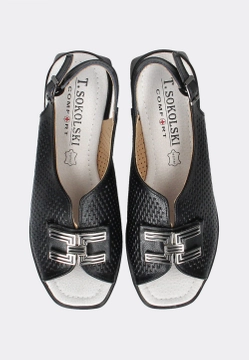 SKÓRZANE SANDAŁY DAMSKIE T.SOKOLSKI LYN L24-11