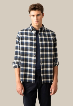 KOSZULA MĘSKA Z DŁUGIM RĘKAWEM W KRATĘ ASCOT SPORT 15828205