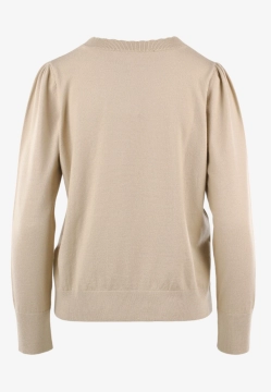 SWETER DAMSKI Z FALBANKOWYM DEKOLTEM ZAPS AVOLA