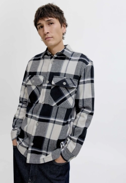 KOSZULA MĘSKA Z DŁUGIM RĘKAWEM W KRATĘ  JACK & JONES 12286804