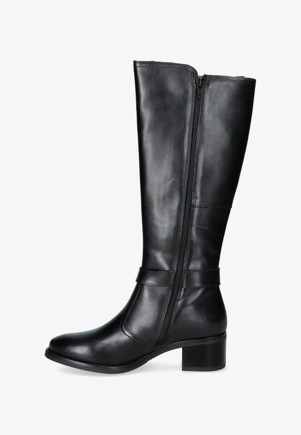 SKÓRZANE KOZAKI DAMSKIE NA PŁASKIM OBCASIE SHOELAB 2927