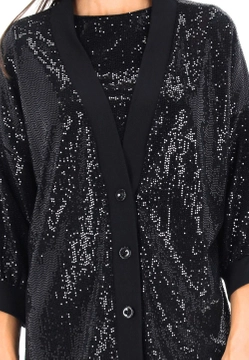 MARYNARKA DAMSKA Z CEKINAMI EKS 94896