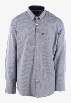 BAWEŁNIANA KOSZULA MĘSKA Z DŁUGIM RĘKAWEM W KROBNĄ KRATĘ ASCOT SPORT 15273209