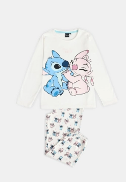 BAWEŁNIANA PIŻAMA DZIEWCZĘCA Z DŁUGIM RĘKAWEM STITCH ADMAS Z KOLEKCJI DISNEY 62249A