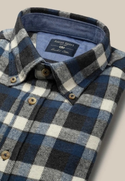 KOSZULA MĘSKA Z DŁUGIM RĘKAWEM W KRATĘ ASCOT SPORT 15828205