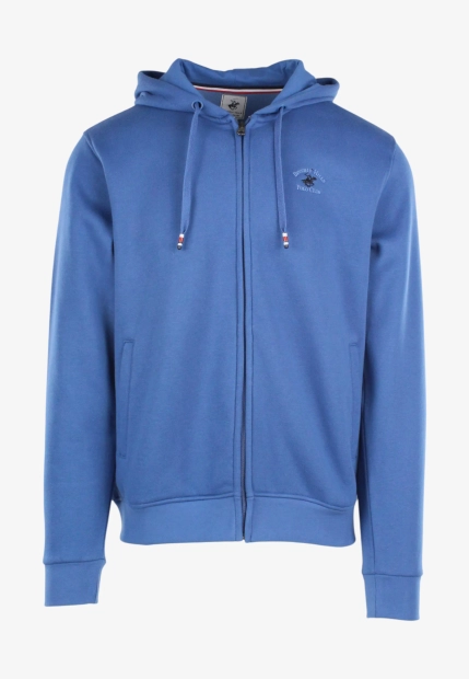 BLUZA MĘSKA ZAPINANA NA ZAMEK Z KAPTUREM BEVERLY HILLS POLO CLUB F441431