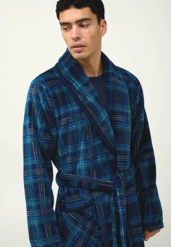 SZLAFROK MĘSKI W KRATĘ VAMP 23791