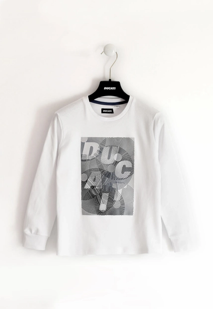 T-SHIRT CHŁOPIĘCY Z DŁUGIM RĘKAWEM DUCATI G 5626