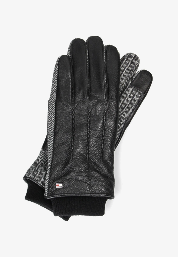 SKÓRZANE RĘKAWICZKI MĘSKIE Z DODATKIEM WEŁNY TOMMY HILFIGER AM0AM13602C