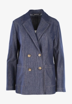 DWURZĘDOWA MARYNARKA DAMSKA Z JERSEYU O WYGLĄDZIE JEANSU PENNYBLACK ILIADE