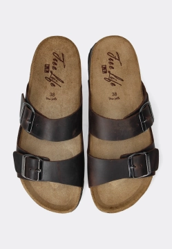 SKÓRZANE KLAPKI DAMSKIE FREE LIFE 1758