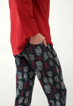 PIŻAMA MĘSKA Z NADRUKIEM W ROBOTY VAMP 21671