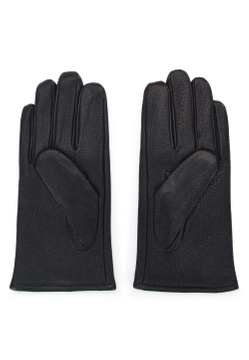 SKÓRZANE MĘSKIE RĘKAWICZKI Z WEŁNIANYM WNĘTRZEM WITTCHEN 44-6-703-1