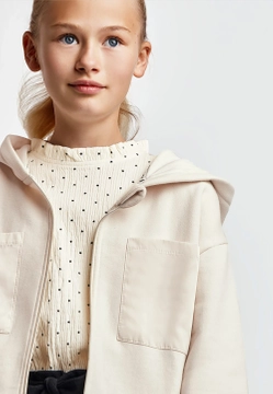 BLUZA DZIEWCZĘCA Z DZIANINY ZAPINANA NA SUWAK MAYORAL 7491