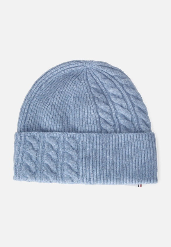 CZAPKA DAMSKA Z DOMIESZKĄ WEŁNY TOMMY HILFIGER AW0AW17784C