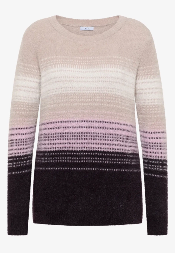 SWETER DAMSKI Z PUSZYSZTEJ WŁÓCZKI CECIL 4 303564