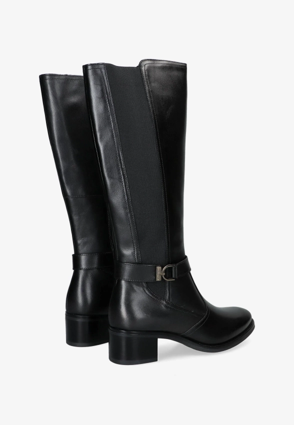 SKÓRZANE KOZAKI DAMSKIE NA PŁASKIM OBCASIE SHOELAB 2927