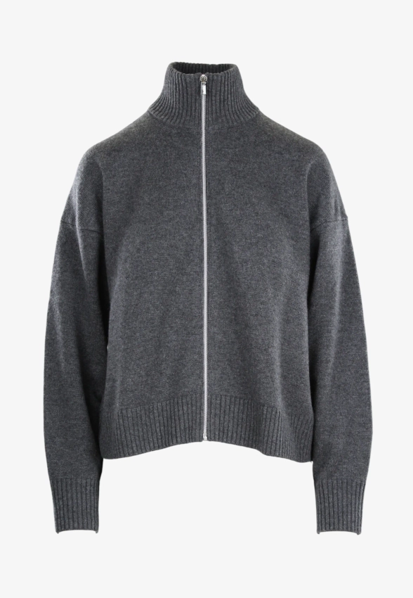 SWETER DAMSKI ZAPINANY NA ZAMEK BŁYSKAWICZNY Z DOMIESZKĄ WEŁNY I KASZMIRU PENNYBLACK ANTARES