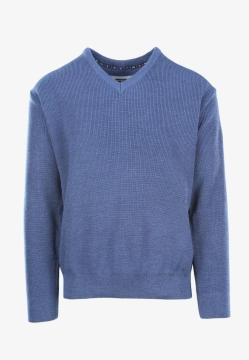 SWETER MĘSKI Z DOMIESZKĄ WEŁNY SAIL EXP 7053