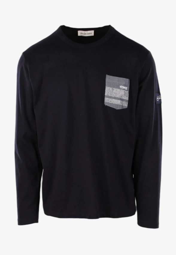 T-SHIRT MĘSKI Z DŁUGIM RĘKAWEM YES ZEE T829 CY00