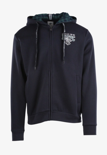 BLUZA MĘSKA ZAPINANA NA ZAMEK Z KAPTUREM BEVERLY HILLS POLO CLUB F447170