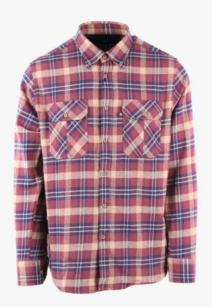 BAWEŁNIANA KOSZULA MĘSKA Z DŁUGIM RĘKAWEM W KRATĘ ASCOT SPORT 15228220