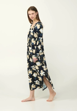 DŁUGA KOSZULA NOCNA Z WISKOZY VAMP 23115