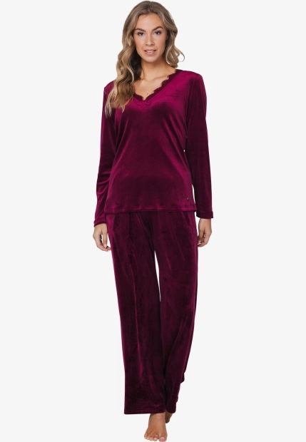 WELUROWA PIŻAMA DAMSKA PASTUNETTE 121252-210-4