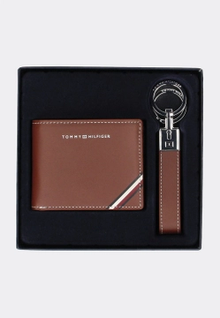 ZESTAW PREZENTOWY PORTFEL NA KARTY I BRELOK TOMMY HILFIGER AM0AM11628
