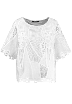 BLUZKA DAMSKA Z KORONKI TAIFUN 571382-16245