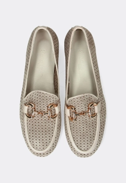 AŻUROWE MOKASYNY DAMSKIE ZE SKÓRY SHOELAB 2014