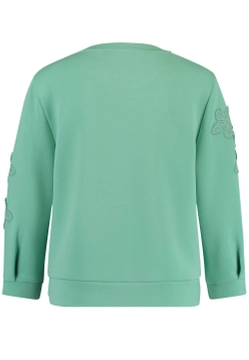 BLUZA DAMSKA Z RĘKAWAMI OZDOBIONYMI KORONKĄ GERRY WEBER 370232-35028