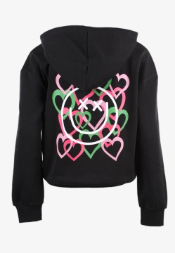 BLUZA DZIEWCZĘCA Z KAPTUREM I NADRUKIEM NA PLECACH ONLY 1535805