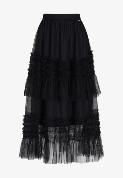 SPÓDNICA TIULOWA Z FALBANAMI ARTIGLI ACGO002304